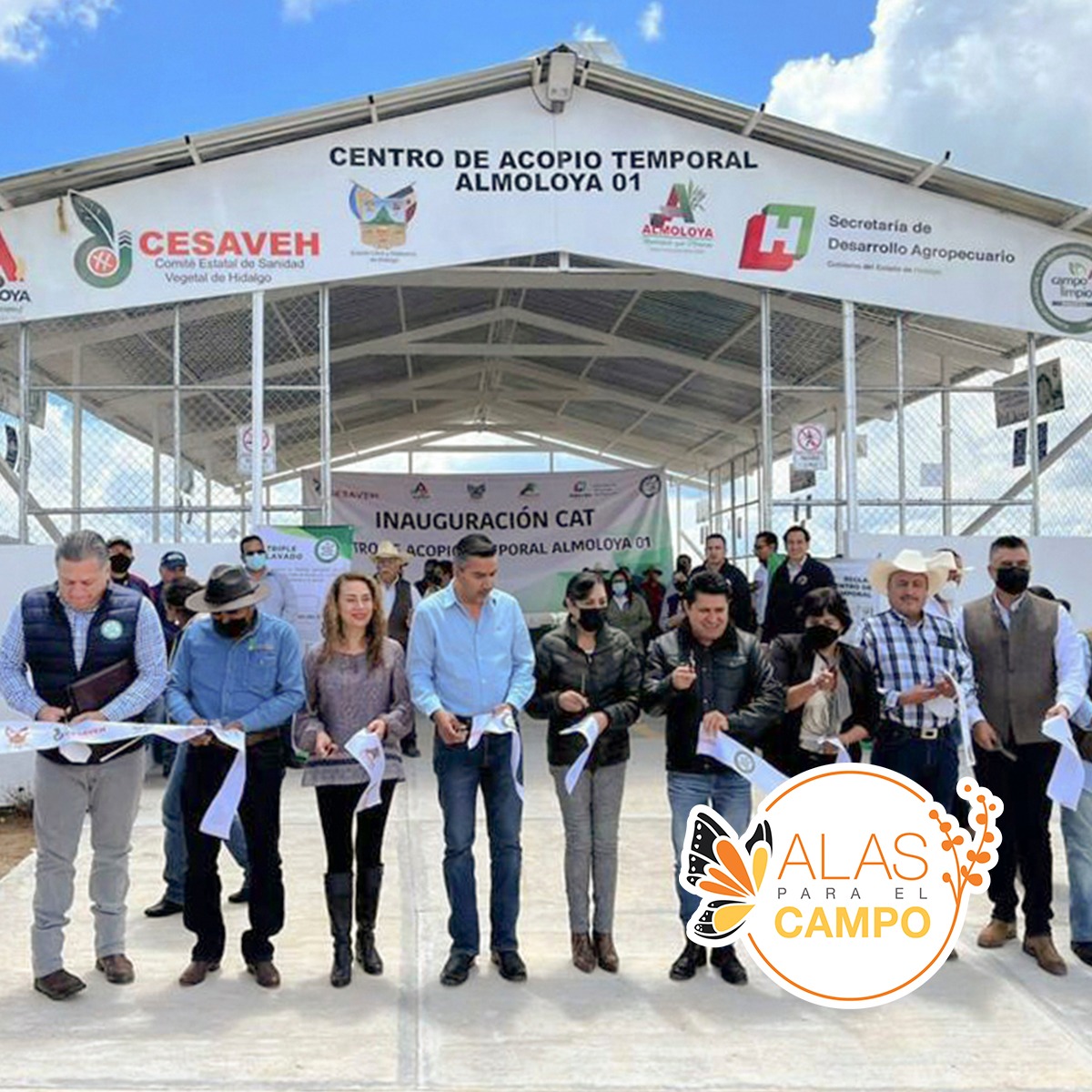 Se inaugura el primer Centro de Acopio Temporal de Envases de Agroquímicos en Almoloya, Hidalgo, bajo la cobertura del Plan de Manejo de Amocali A.C.